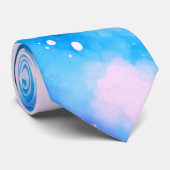 Blauw uitgelijnde Abstracte achtergrond voor buite Stropdas (Opgerold)