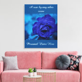 Blauw uitgerekt canvas Print (Insitu (Woonkamer))