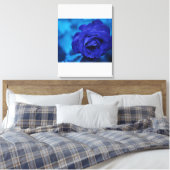 Blauw uitgerekt canvas Print (Insitu (Slaapkamer))