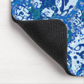 Blauw uitgeruste grafische onthouding muismat (Hoek)