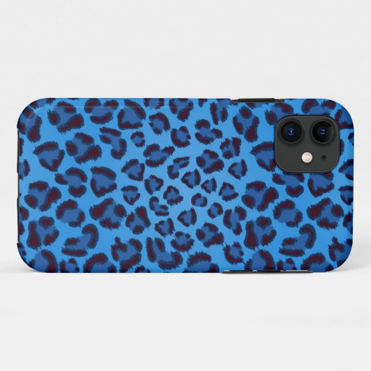 blauw uitlijnpatroon Case-Mate iPhone case (Achterkant (horizontaal))