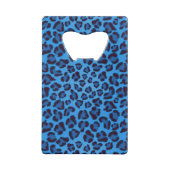 blauw uitlijnpatroon creditkaart flessenopener (Achterkant)