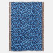 blauw uitlijnpatroon deken (Voorkant Verticaal)