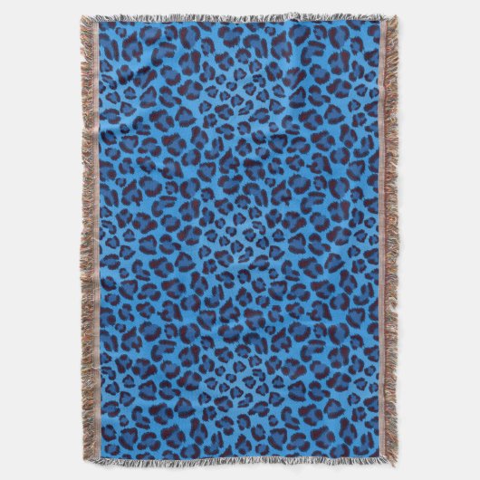 blauw uitlijnpatroon deken (Voorkant Verticaal)