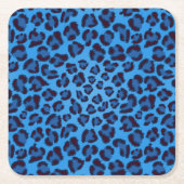 blauw uitlijnpatroon kartonnen onderzetters (Voorkant)