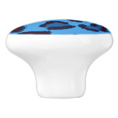 blauw uitlijnpatroon keramische knop (Zijkant)