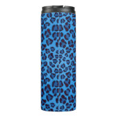 blauw uitlijnpatroon thermosbeker (Achterkant)