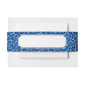 blauw uitlijnpatroon uitnodigingen wikkel (Voorkant Voorbeeld)