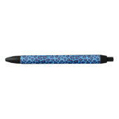 blauw uitlijnpatroon zwarte inkt pen (Voorkant)