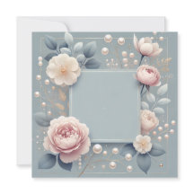 Blauw Uitnodigingsaankondiging