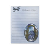 Blauw Unicorn 1 Notitieblok 11x8.5 (Linkerzijde)