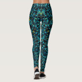 BLAUW unieke koel Leggings (Achterkant)