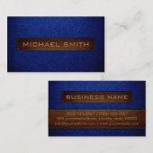 Blauw (USAF) leder van de luchtmacht Kijk professi Visitekaartje (Voorkant / Achterkant)