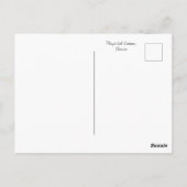 Blauw Uur Bliss: Silhouette Palmboom Paaskaart Briefkaart (Achterkant)