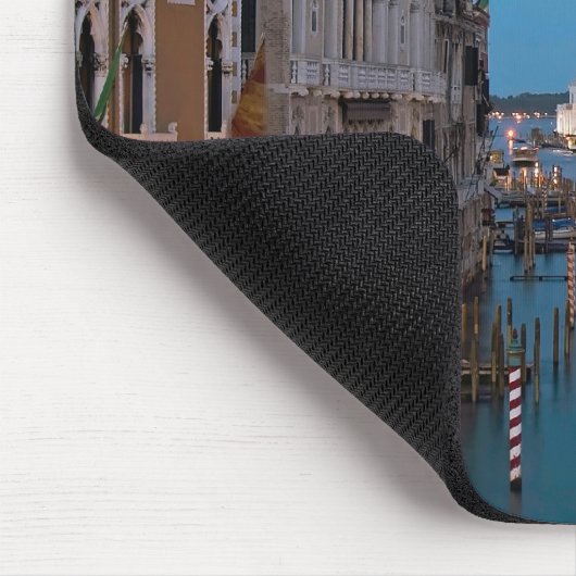 Blauw uur Canale Grande Mousepad Muismat (Hoek)