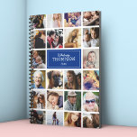 Blauw Uw Foto's Insta Collage 2025 Planner<br><div class="desc">Foto insta collage blauw 2025 planner met 22 foto's van uw familie en vrienden,  jouw naam,  en het jaar.</div>