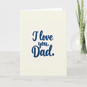 Blauw Vaderdagkaart Script Kaart