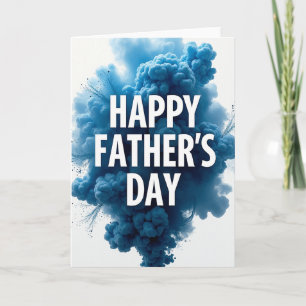 Blauw vadersdag pigmentkaart kaart