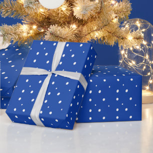Blauw vakantie stip ontwerp cadeaupapier