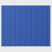 Blauw vakantie stip ontwerp cadeaupapier (Vlak)
