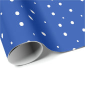 Blauw vakantie stip ontwerp cadeaupapier (Rol Hoek)