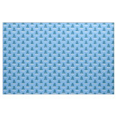 Blauw vakantie stof Blauwe kerstboom stoffen (Fat Quarter)