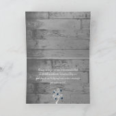 Blauw Valentijn — Wenskaart Boom Kaart (Binnen)