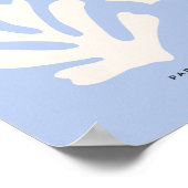 Blauw van bladeren en zonnige uiteinden van Abstra Poster (Hoek)