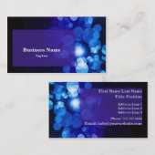 Blauw van Cirkels Visitekaartje Als achtergrond (Voorkant / Achterkant)