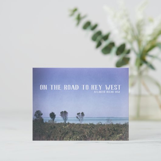 Blauw van de Atlantische Oceaan van het Afbeelding Briefkaart (Staand voorkant)