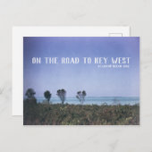 Blauw van de Atlantische Oceaan van het Afbeelding Briefkaart (Voorkant / Achterkant)