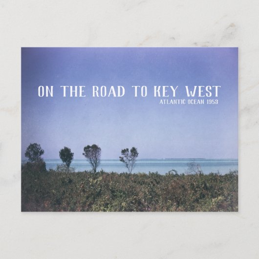 Blauw van de Atlantische Oceaan van het Afbeelding Briefkaart (Voorkant)