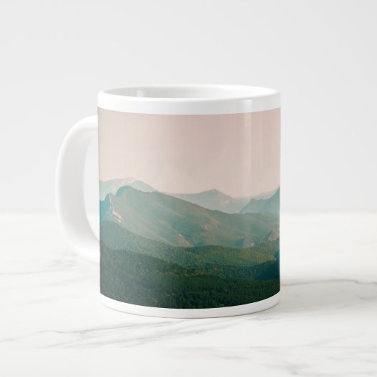 Blauw van de bergen grote koffiekop (Links)