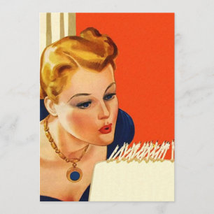  blauw van de Birthday Cake Kaart