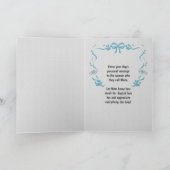 Blauw van de hond Moederdag Kaart (Binnen)