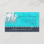 Blauw van de Kroonluchter van de Diamanten van het Visitekaartje (Achterkant)