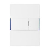 Blauw van de witte traditionele trouwerij uitnodigingen wikkel (Achterkant Voorbeeld)