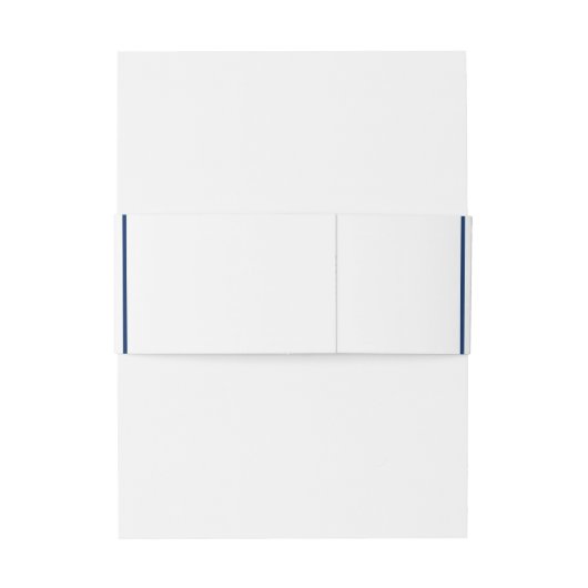 Blauw van de witte traditionele trouwerij uitnodigingen wikkel (Achterkant Voorbeeld)