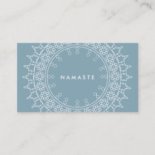 Blauw van de Yoga van Mandala Namaste van Boho het Visitekaartje