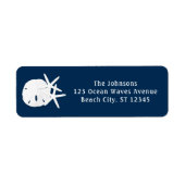 Blauw van de zeemaand van de zeemaver van de Starf Etiket (Voorkant)