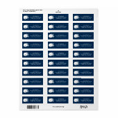 Blauw van de zeemaand van de zeemaver van de Starf Etiket (Full Sheet)