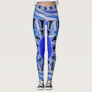 Blauw van de ZONNE-ENERGIE van de ZON het Leggings