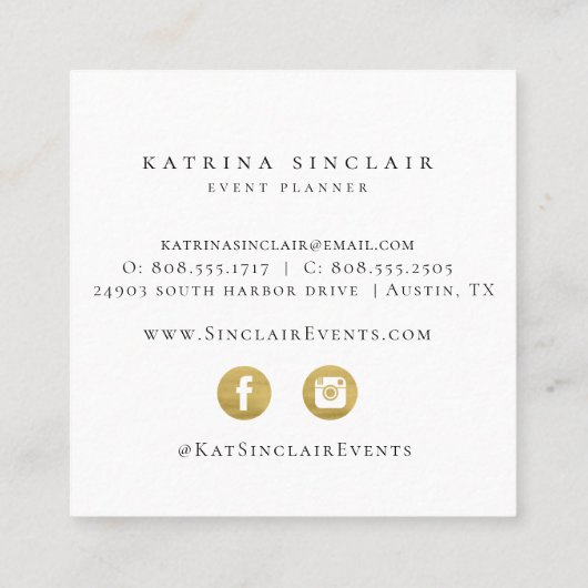 Blauw van het Japanse golfpatroon Vierkante Visitekaartje (Achterkant)