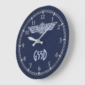 Blauw van het Kompas van de Vleugels van de Lucht Grote Klok (Hoek)