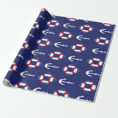 Blauw van Navy Cadeaupapier (Uitgerold)
