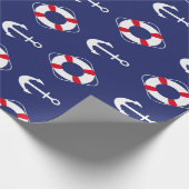 Blauw van Navy Cadeaupapier (Hoek)