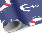 Blauw van Navy Cadeaupapier (Rol Hoek)