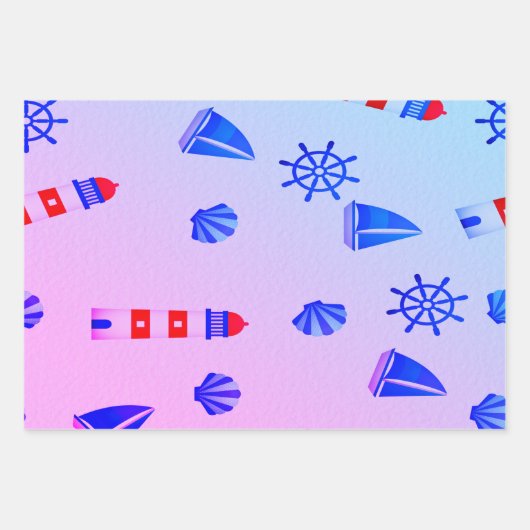 Blauw van Navy Inpakpapier Vel (Voorkant 2)