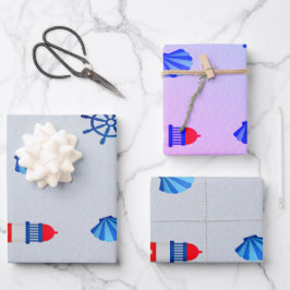 Blauw van Navy Inpakpapier Vel