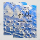 Blauw van oceaan en lucht  kaart (Voorkant / Achterkant)